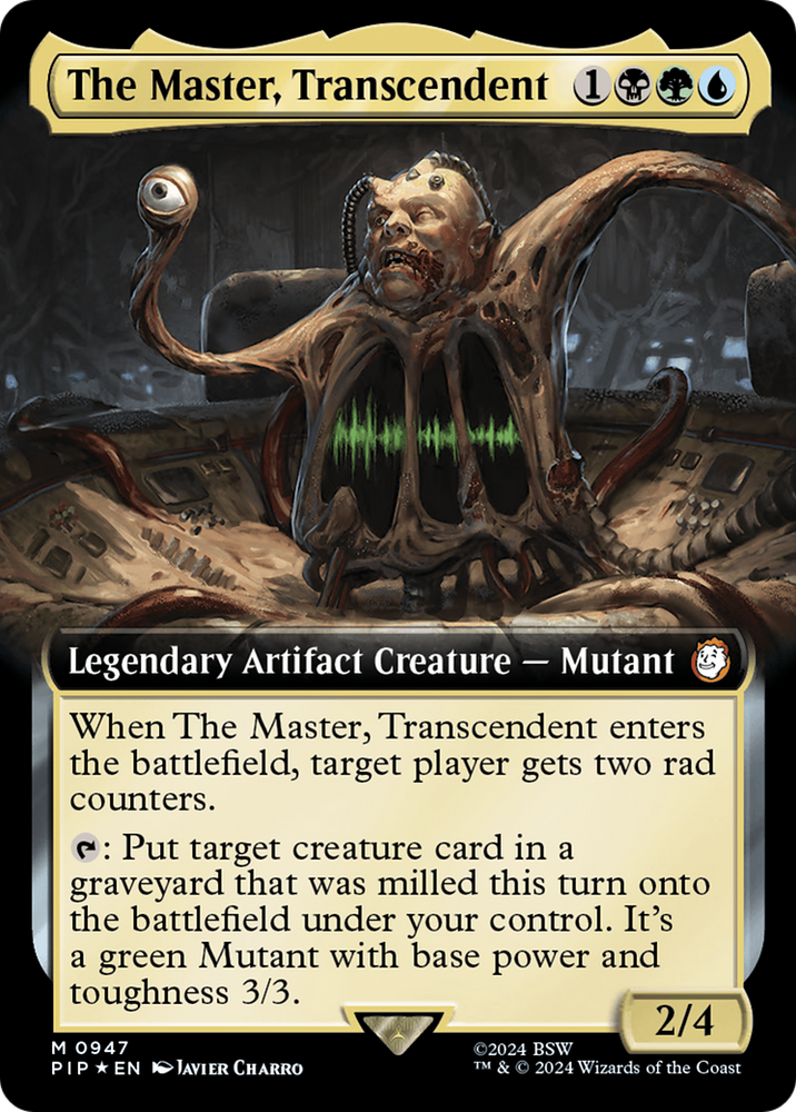 The Master, Transcendent (Extended Art) (Surge Foil) [Fallout] - PokeCharles PokeStore