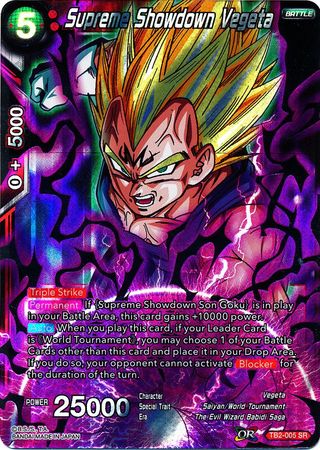 Supreme Showdown Vegeta (TB2-005) [World Martial Arts Tournament] - PokeCharles PokeStore