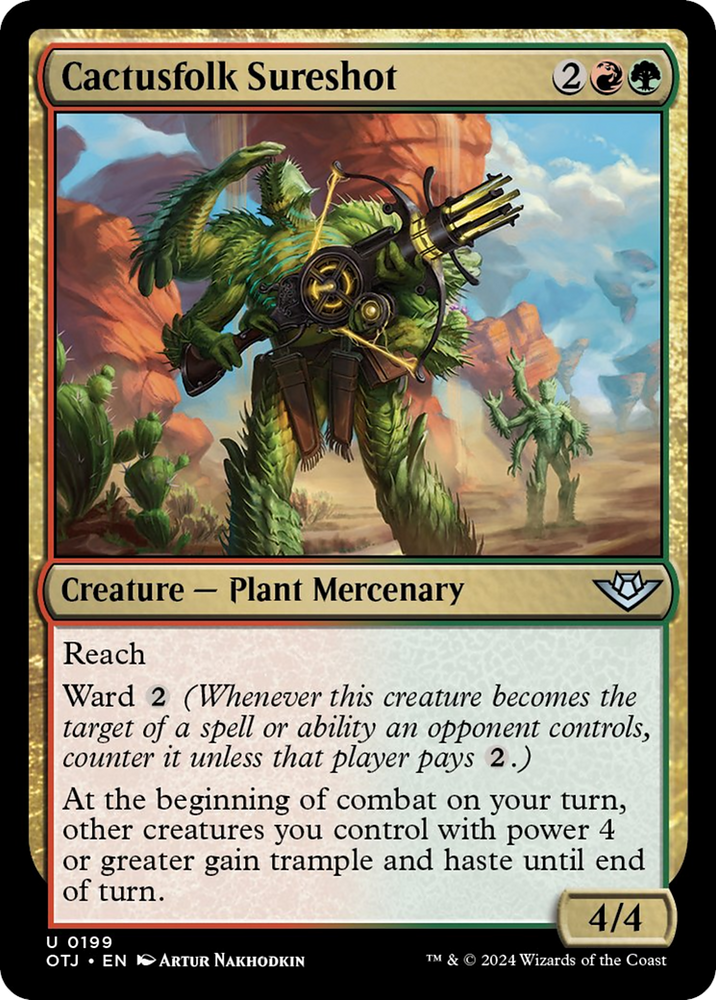 Cactusfolk Sureshot [Outlaws of Thunder Junction] - PokeCharles PokeStore