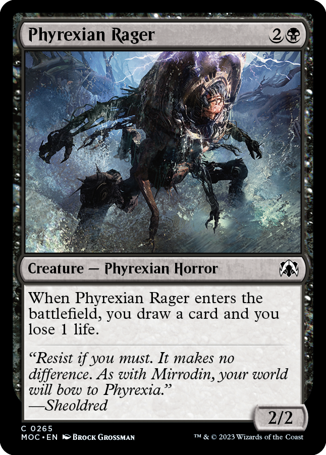 Phyrexian Rager [March of the Machine Commander] - PokeCharles PokeStore