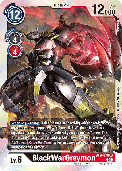 BlackWarGreymon [BT8-070] [New Awakening] - PokeCharles PokeStore