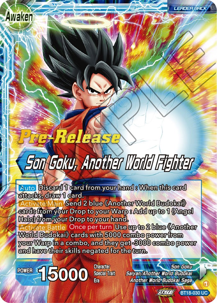Son Goku // Son Goku, Another World Fighter (BT18-030) [Dawn of the Z-Legends Prerelease Promos] - PokeCharles PokeStore