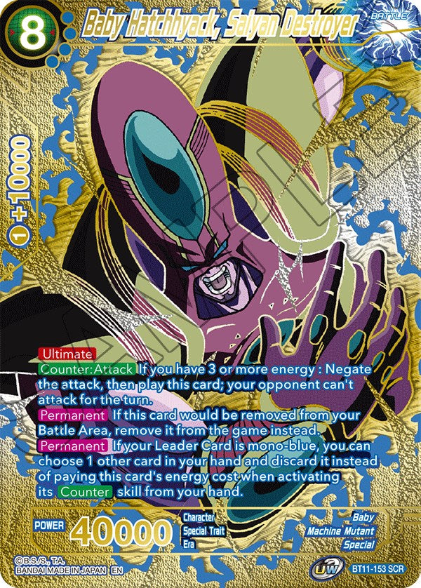 Baby Hatchhyack, Saiyan Destroyer (Premium Edition) (BT11-153) [5th Anniversary Set] - PokeCharles PokeStore