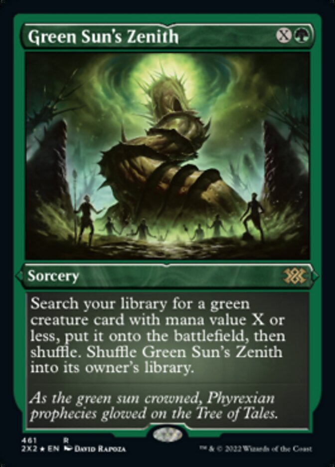 Green Sun's Zenith (Foil Etched) [Double Masters 2022] - PokeCharles PokeStore