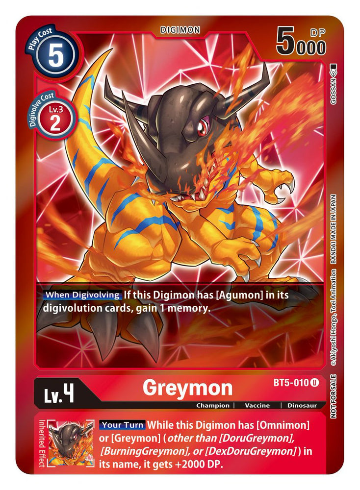 Greymon [BT5-010] (Event Pack 2) [Battle of Omni] - PokeCharles PokeStore