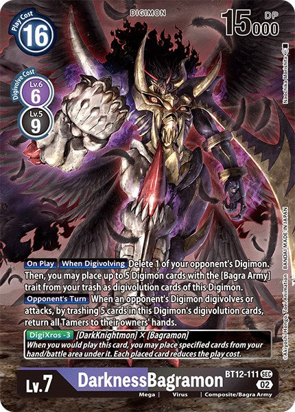 DarknessBagramon [BT12-111] (Alternate Art) [Across Time] - PokeCharles PokeStore
