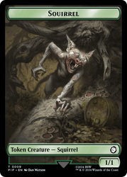 Junk // Squirrel Double-Sided Token [Fallout Tokens] - PokeCharles PokeStore