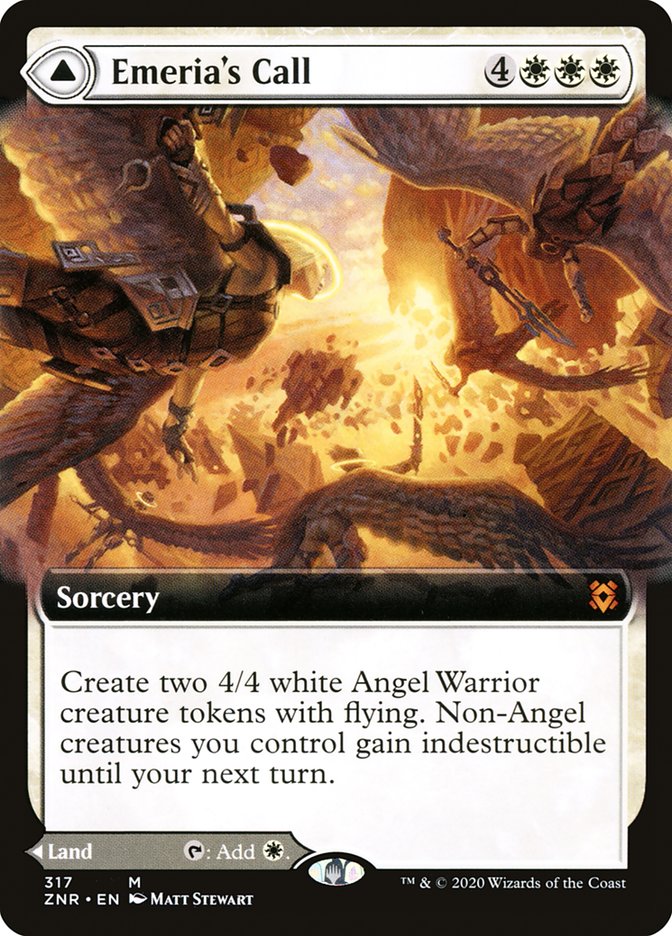 Emeria's Call // Emeria, Shattered Skyclave (Extended Art) [Zendikar Rising] - PokeCharles PokeStore