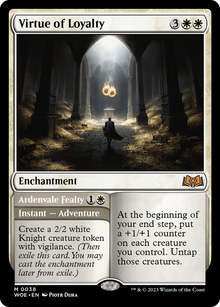 Virtue of Loyalty // Ardvenvale Fealty [Wilds of Eldraine] - PokeCharles PokeStore