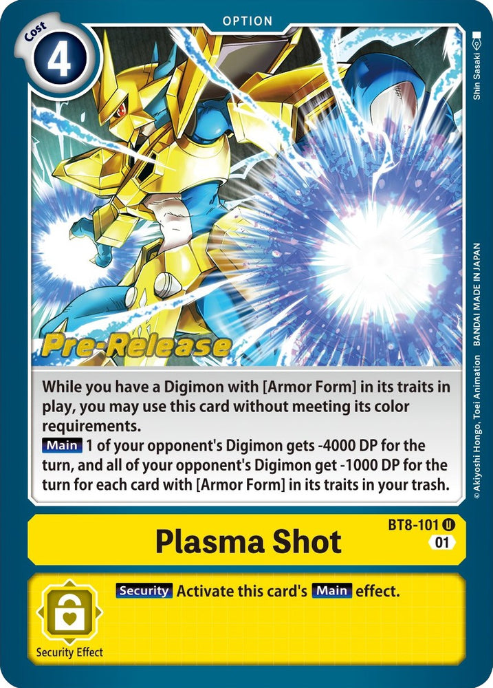 Plasma Shot [BT8-101] [New Awakening Pre-Release Cards] - PokeCharles PokeStore