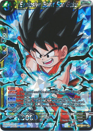 Explosive Spirit Son Goku (Shatterfoil) (BT3-088) [Dragon Brawl] - PokeCharles PokeStore