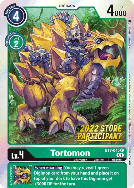 Tortomon [BT7-045] (2022 Store Participant) [Next Adventure Promos] - PokeCharles PokeStore