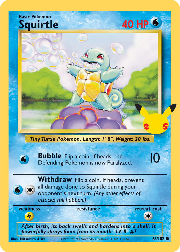 Squirtle (63/102) (Jumbo Card) [First Partner Pack] - PokeCharles PokeStore
