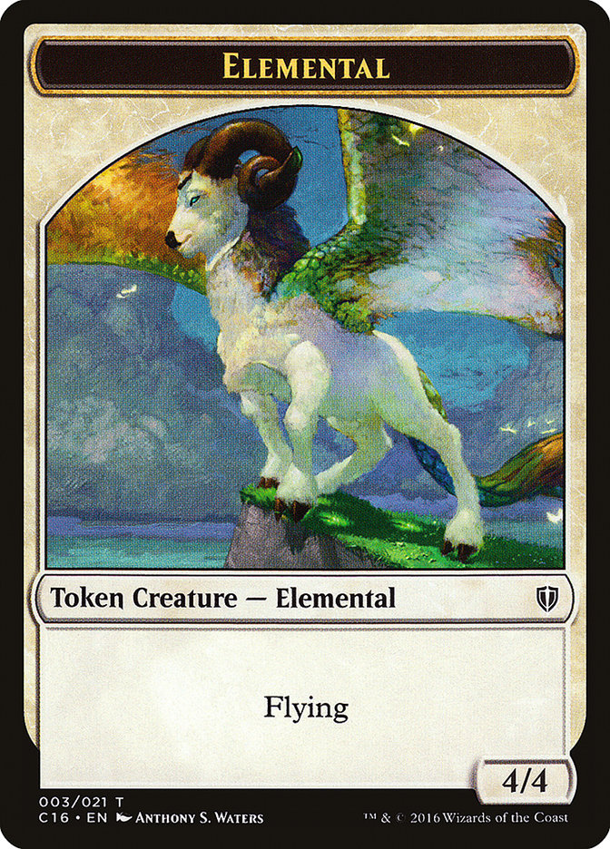 Elemental // Soldier Double-Sided Token [Commander 2016 Tokens] - PokeCharles PokeStore