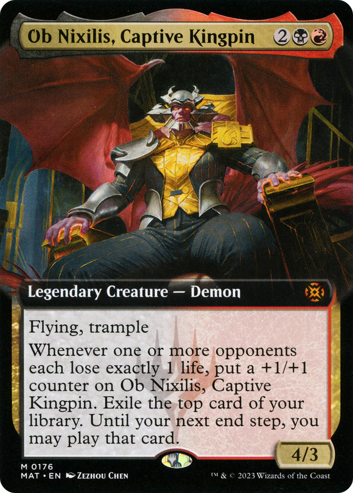 Ob Nixilis, Captive Kingpin (Extended Art) [March of the Machine: The Aftermath] - PokeCharles PokeStore