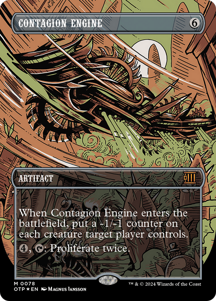 Contagion Engine (Textured Foil) [Outlaws of Thunder Junction: Breaking News] - PokeCharles PokeStore