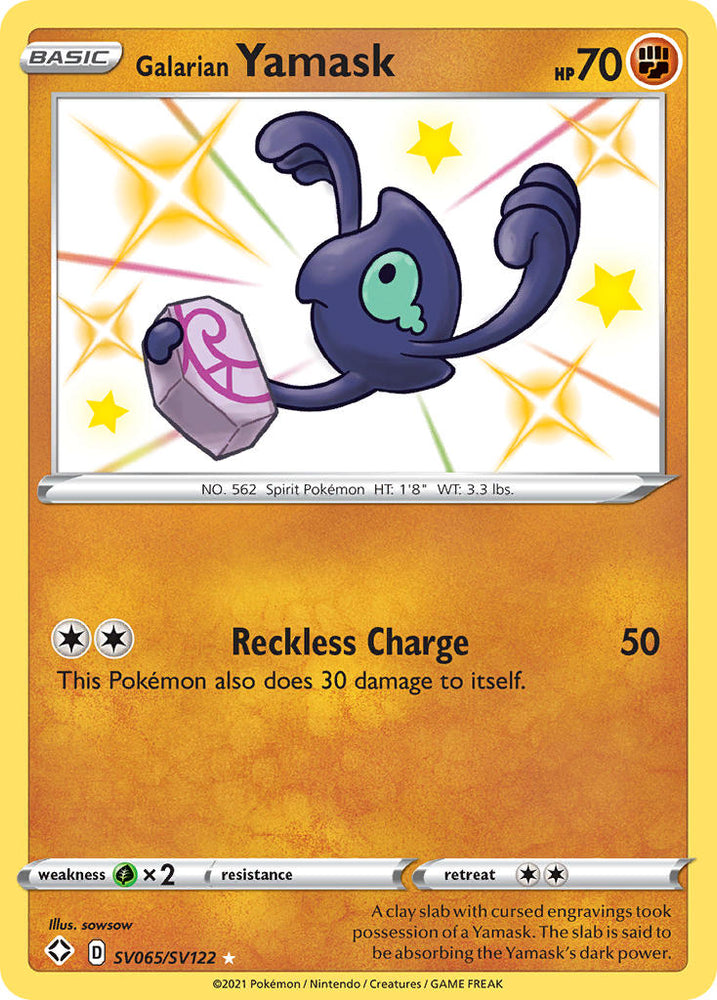 Galarian Yamask (SV065/SV122) [Sword & Shield: Shining Fates] - PokeCharles PokeStore