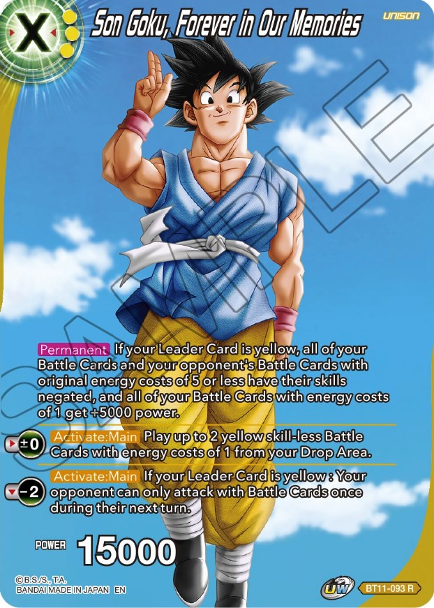 Son Goku, Forever in Our Memories (BT11-093) [Theme Selection: History of Son Goku] - PokeCharles PokeStore