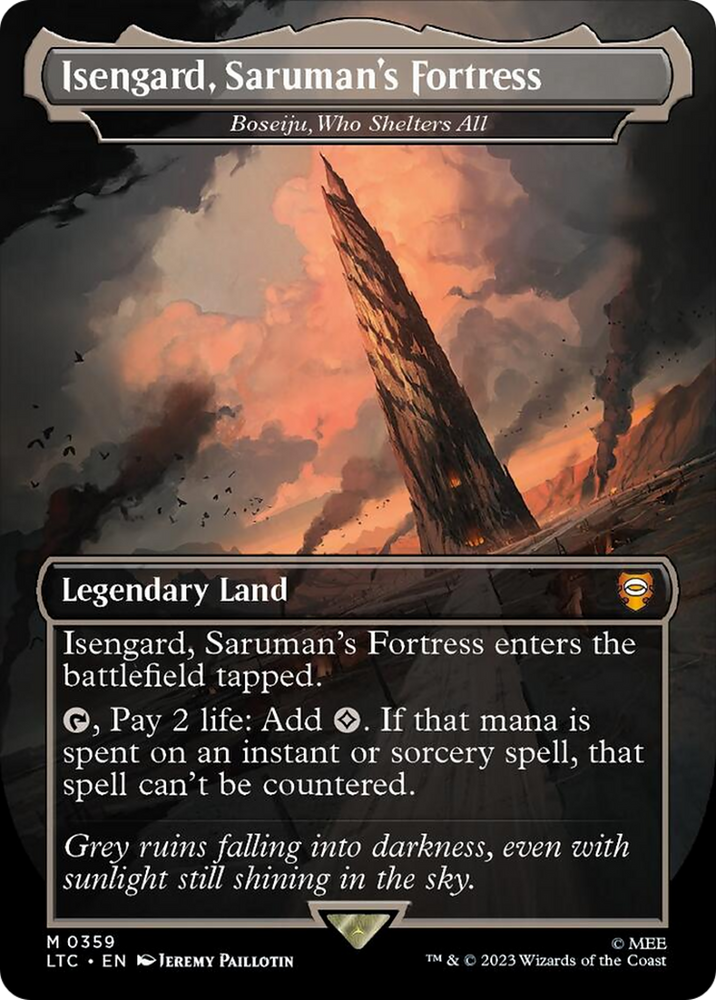 Isengard, Saruman's Fortress - Boseiju, Who Shelters All [The Lord of the Rings: Tales of Middle-Earth Commander] - PokeCharles PokeStore