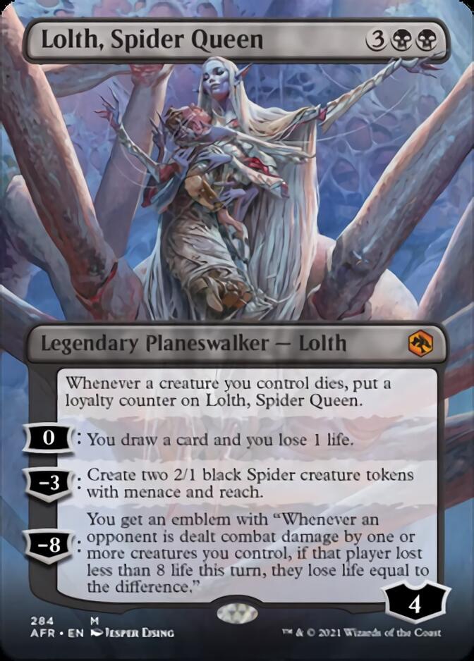 Lolth, Spider Queen (Borderless) [Dungeons & Dragons: Adventures in the Forgotten Realms] - PokeCharles PokeStore