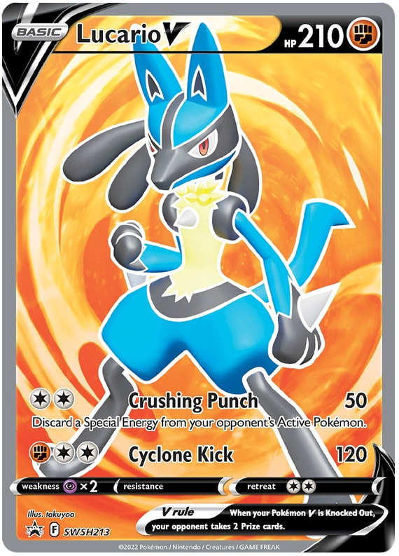 Lucario V (SWSH213) [Sword & Shield: Black Star Promos] - PokeCharles PokeStore