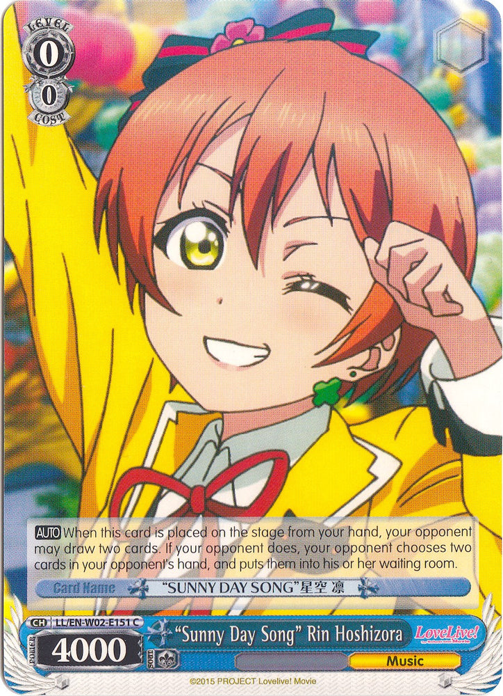 "Sunny Day Song" Rin Hoshizora (LL/EN-W02-E151 C) [Love Live! DX Vol.2] - PokeCharles PokeStore