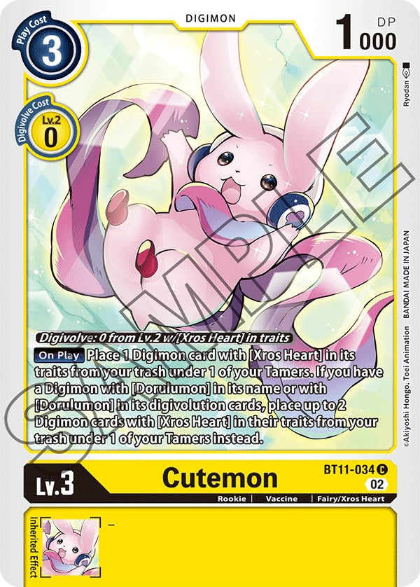 Cutemon [BT11-034] [Dimensional Phase] - PokeCharles PokeStore
