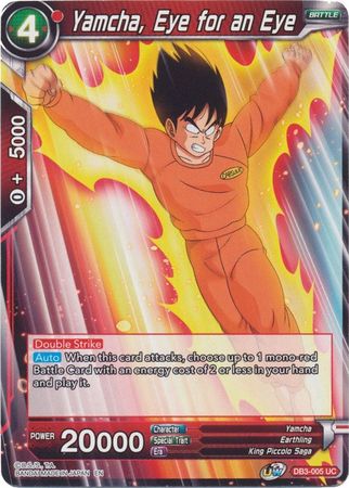 Yamcha, Eye for an Eye (DB3-005) [Giant Force] - PokeCharles PokeStore