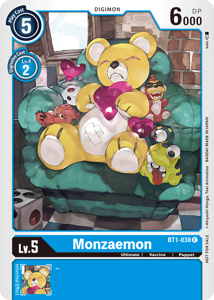 Monzaemon [BT1-038] (Tournament Pack) [Release Special Booster Ver.1.0 Promos] - PokeCharles PokeStore