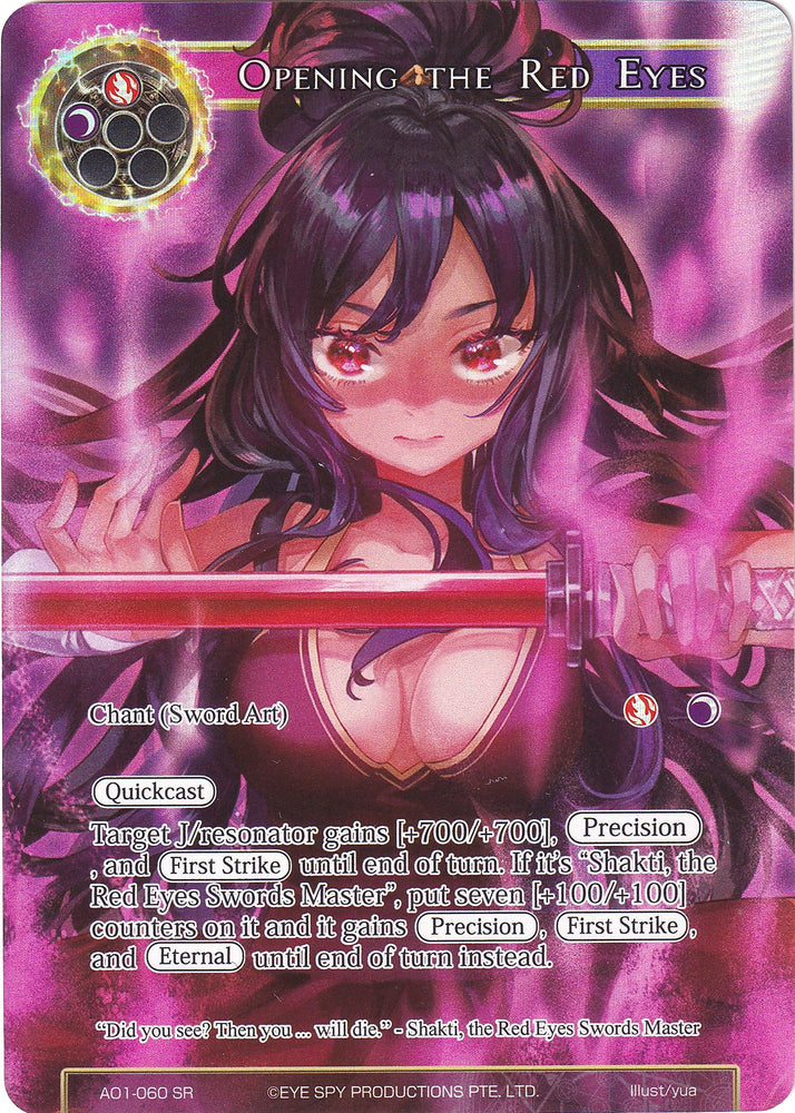 Opening the Red Eyes (Full Art) (AO1-060) [Alice Origin] - PokeCharles PokeStore