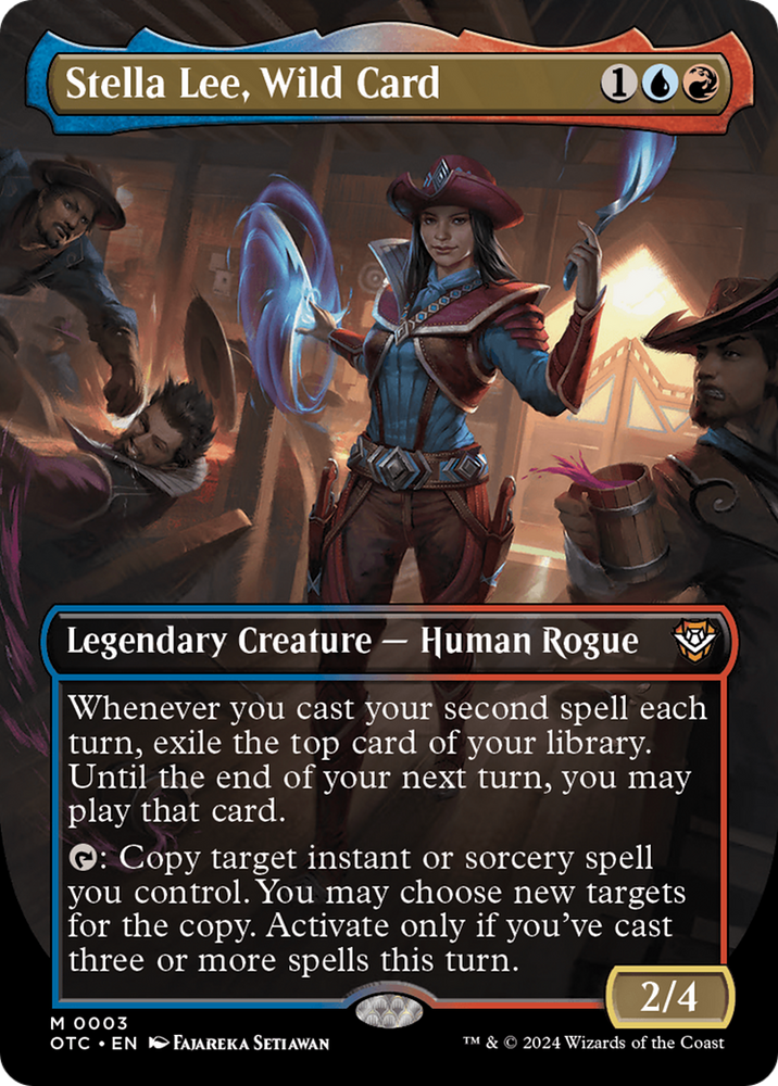 Stella Lee, Wild Card (Borderless) [Outlaws of Thunder Junction Commander] - PokeCharles PokeStore