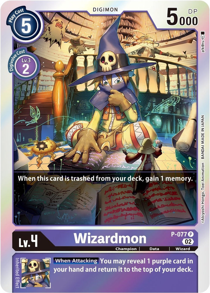 Wizardmon [P-077] (Alternate Art) [Starter Deck: Beelzemon Advanced Deck Set] - PokeCharles PokeStore