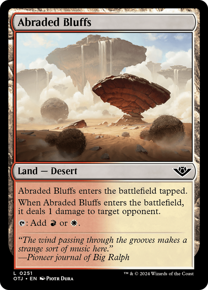Abraded Bluffs [Outlaws of Thunder Junction] - PokeCharles PokeStore