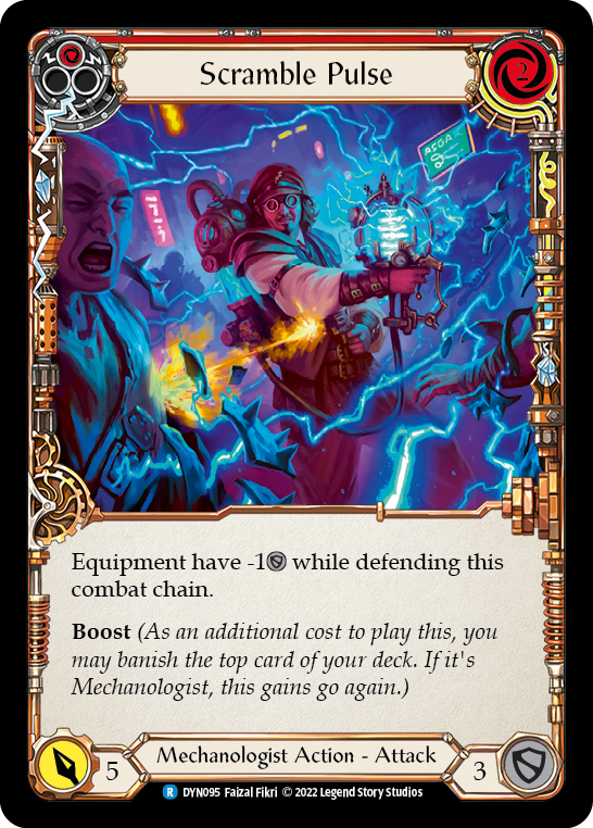 Scramble Pulse (Red) [DYN095] (Dynasty)  Rainbow Foil - PokeCharles PokeStore