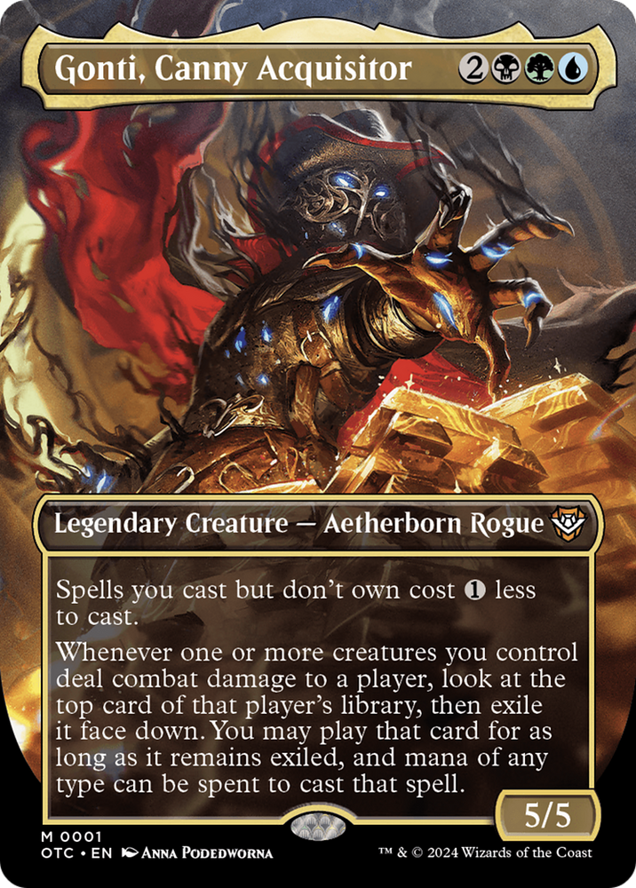 Gonti, Canny Acquisitor (Borderless) [Outlaws of Thunder Junction Commander] - PokeCharles PokeStore
