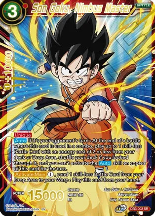 Son Goku, Nimbus Master (Gold Stamped) (DB3-003) [Mythic Booster] - PokeCharles PokeStore