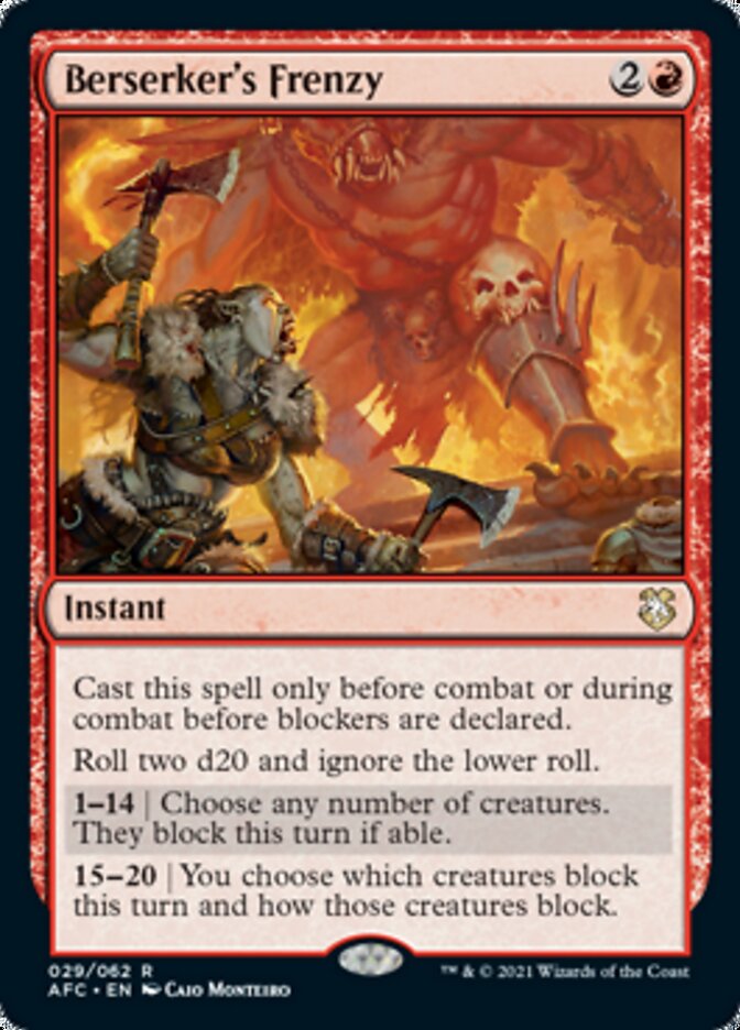 Berserker's Frenzy [Dungeons & Dragons: Adventures in the Forgotten Realms Commander] - PokeCharles PokeStore