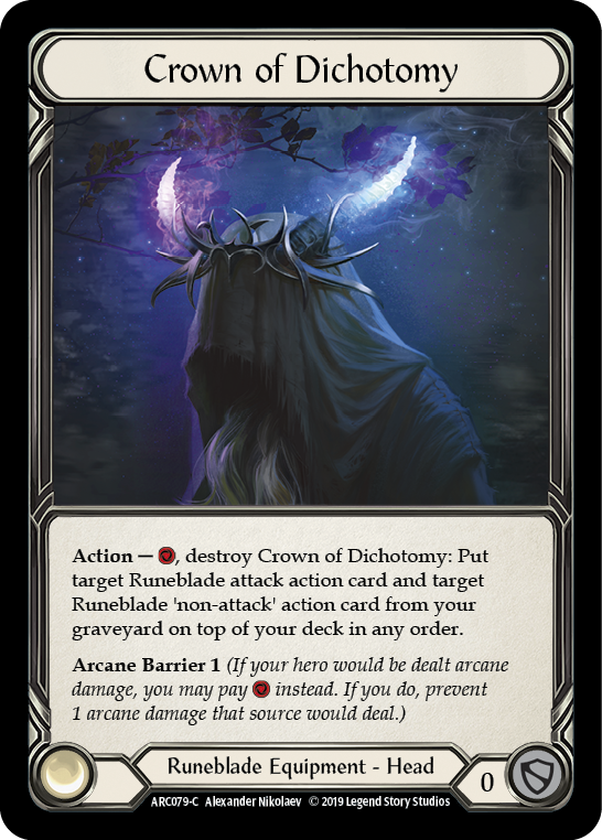 Crown of Dichotomy [ARC079-C] (Arcane Rising)  1st Edition Cold Foil - PokeCharles PokeStore
