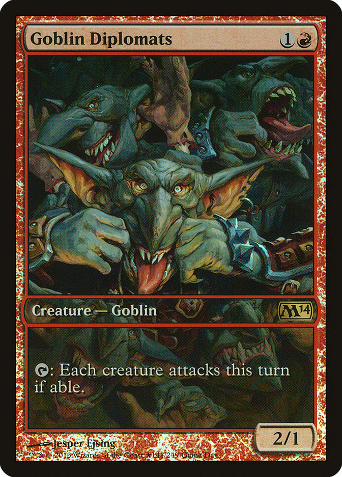 Goblin Diplomats (Game Day) [Magic 2014 Promos] - PokeCharles PokeStore