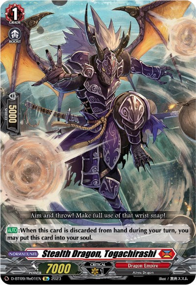 Stealth Dragon, Togachirashi (D-BT09/Re01EN) [Dragontree Invasion] - PokeCharles PokeStore