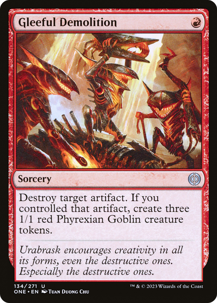 Gleeful Demolition [Phyrexia: All Will Be One] - PokeCharles PokeStore