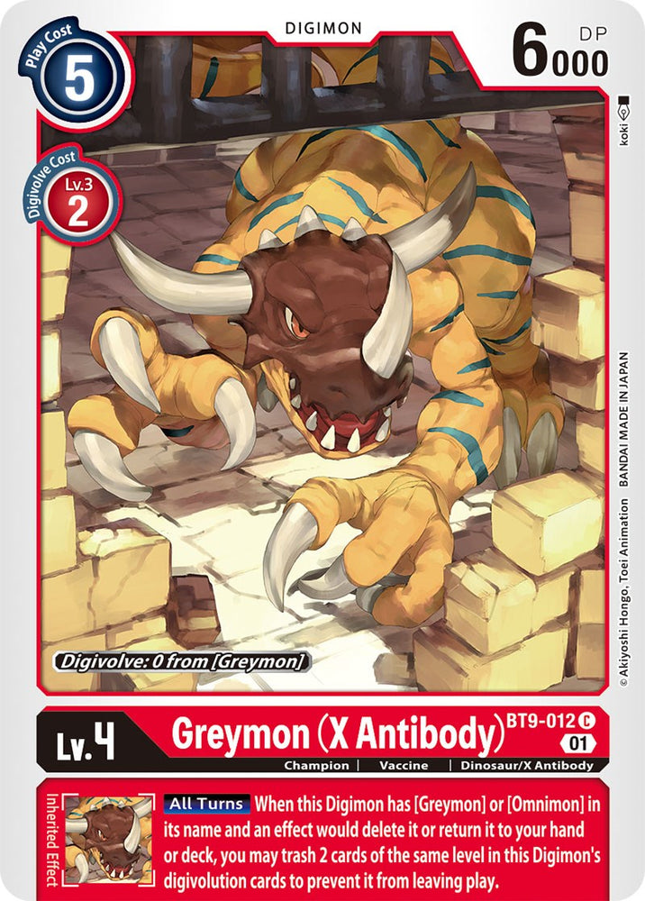 Greymon (X Antibody) [BT9-012] [X Record] - PokeCharles PokeStore