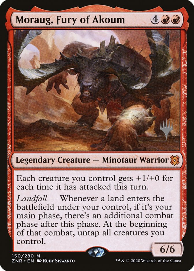 Moraug, Fury of Akoum (Promo Pack) [Zendikar Rising Promos] - PokeCharles PokeStore