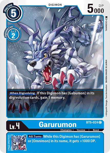 Garurumon [BT5-024] [Battle of Omni] - PokeCharles PokeStore