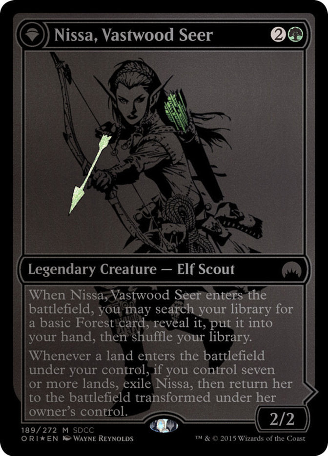 Nissa, Vastwood Seer // Nissa, Sage Animist [San Diego Comic-Con 2015] - PokeCharles PokeStore