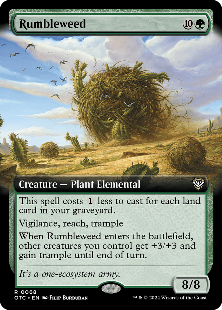 Rumbleweed (Extended Art) [Outlaws of Thunder Junction Commander] - PokeCharles PokeStore