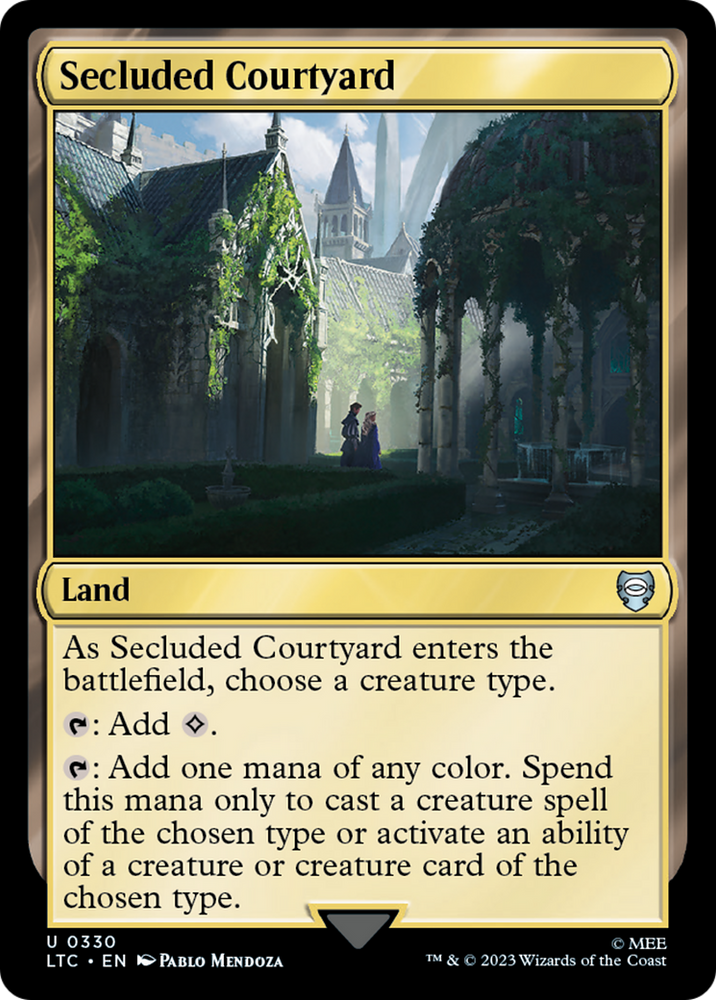 Secluded Courtyard [The Lord of the Rings: Tales of Middle-Earth Commander] - PokeCharles PokeStore