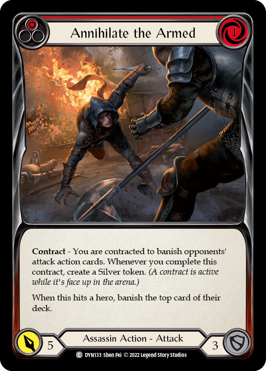 Annihilate the Armed (Red) [DYN133] (Dynasty)  Rainbow Foil - PokeCharles PokeStore