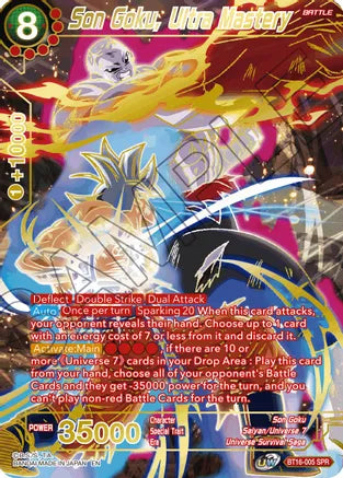 Son Goku, Ultra Mastery (SPR) (BT16-005) [Realm of the Gods] - PokeCharles PokeStore
