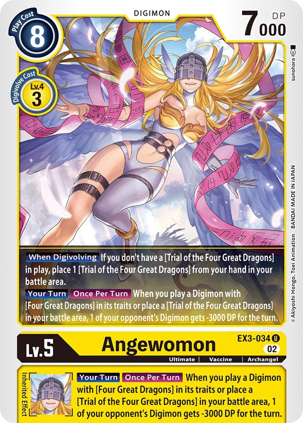 Angewomon [EX3-034] [Draconic Roar] - PokeCharles PokeStore
